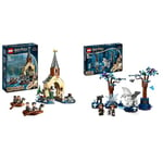 LEGO Harry Potter Hogwarts Castle Boathouse Set with 2 Boat Toys for 8 Plus Year Old & Harry Potter Forbidden Forest: Magical Creatures Animal Toy for 8 Plus Year Old Kids