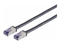 Lanview - Patch-Kabel - Rj-45 (Hane) Till Rj-45 (Hane) - 5 M - 6.2 Mm - S/Ftp - Cat 6A - Upp Till 10 Gbps Dataöverföringshastighet, High-Flex - Svart