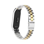 Rem för Mi Band 6 Xiaomi Mi Band 7 6 5 Rem Kompatibelt Armband Armband Mi Band 5 4 3 Tillbehör Silver gold For Mi band 5