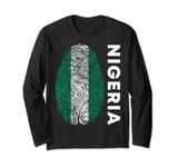 Nigerian Flag DNA Football Fan Jersey Nigeria Long Sleeve T-Shirt