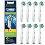 Braun Oral B Cross Action Replacement Electric Toothbrush Heads 8