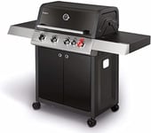 ENDERS - Barbecue Colorado Black 4 I Turbo - 4 brûleurs dont 1 Turbo Zone - 1 brûleur arrière infrarouge - Switch Grid - Jusqu'à 12 convives - 18,2 kW