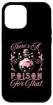 Coque pour iPhone 12 Pro Max T-shirt d'Halloween rose « There's A Poison For That Potion Bottle »