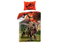 Jurassic World Sängkläder 2I1 Design - 100 Procent Bomull