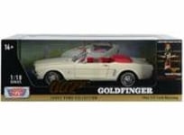 MOTORMAX 1/18 1964 FORD MUSTANG CONVERTIBLE JAMES BOND GOLDFINGER 79833