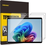 [2 Pac Protection D'Écran En Verre Trempé Pour Microsoft Surface Pro 11 Aipc 2024/Pro 9/Pro 10(13 Pouces),Dureté 9H/Verre Trempé Ultra Clair