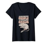 Womens Can't Trust People Who Don't Like Degus Ordinary Degu V-Neck T-Shirt