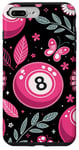 iPhone 7 Plus/8 Plus Retro Pink Lucky Disco 8 Ball For Women Case