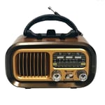 Retro FM/AM/SW Radio Full Band Portable Radio Receiver  Bluetooth5239