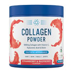 Applied Nutrition Collagen Powder - Strawberry & Raspberry Flavour - 5000mg Hydrolysed Bovine Flavoured Collagen Peptides with Vitamin C, Hyaluronic Acid & Biotin (165g - 30 Servings)