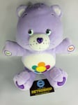 Peluche bisounours Vintage devinette mauve Jemini 2006 CARE BEARS