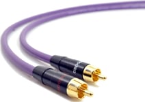 Melodika Rca (Cinch) X2 - Rca (Cinch) X2 7M Kabel Lila