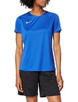 Nike W Nk Dry ACDMY18 Top Ss T-Shirt - Royal Blue/Obsidian/(White), Large