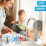 Einfeben - Robinet Chauffe Eau Instantané Electrique 220V 3000W Robinet Chauffant De La Température led Pour Cuisine Salle De Bain