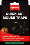 Rentokil Quick Set Twin Set Mouse Trap Easy Trap Rodent Control Quick Mouse Trap