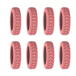 8ST/ Set Resebagage Caster Skor Resväska Hjul Skydd pink 8pcs-8pcs