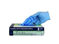 Handske Engangs Prime Source Sensitiv Str Xxl Uden Pudder Nitril Aql 1.5 Blå,10 Pk X 90 Stk/Krt