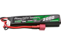 Gens Ace 25C 2000Mah 2S2p 7,4V Sadel Airsoft Gun Lipo-Batteri Med Mini Deans(T)-Plugg