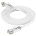 Câble Ethernet 20M Cat6 - Rj45 Plat Lan 1000 Mbit/S Câble Internet Pour Routeur Switch Pc Portable Smart Tv[CAB132493]