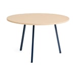 HAY Loop Stand matbord o120 cm Deep blue-clear lacq. oak