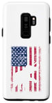 Coque pour Galaxy S9+ Drapeau américain éléphant vintage patriotique 4 juillet