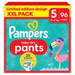 Pampers Junior Baby-Dry Pants, storlek 5 , 12-17 kg, XXL-förpackning (1 x 96 byxor)