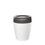 KeepCup Traveller, Reusable Travel Mug - Vacuum Insulated Stainless Steel Cup with Leakproof Sipper Lid - 8oz/227ml - Qahwa