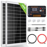 Kit de panneau solaire 200W 240W +30A Contrôleur + Câble Solaire + Montage en Z