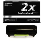 2x Pro Toner XXL for Lexmark MS-510-dn MS-610-dn MS-610-dte MS-610-de MS-610-dtn