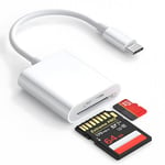 Lecteur De Carte Mémoire Usb C,Adaptateur Type C Vers Sd Tf,Convertisseur De Données Pour Appareil Photo,Iphone 15,Huawei,Xiaomi - Type Sd Tf Card Reader