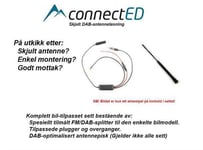 ConnectED skjult DAB-antenne Micra (2008 - 2016) m/2-DIN