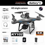 Xiaomi-Drone ATA JIA KY102,8K,Caméra Touriste Professionnelle,Photographie Aérienne,Évitement d'Obstacles 360,Flux Optique,Avion RC à Quatre Axes - Type 4K single 1B #A