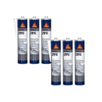 Lot de 6 colles mastic marine SIKA Sikaflex 291i - Blanc - 300ml