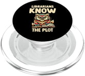 Librarians Know The Plot Librarian Book Reading Books PopSockets PopGrip for MagSafe