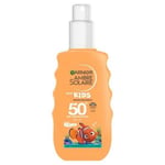 6 x Garnier Ambre Solaire Kids SPF50+ Sun Protection Spray Nemo 150ml