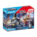 PLAYMOBIL - 71255 - City Action - Starter Pack Agent et voleur - Neuf