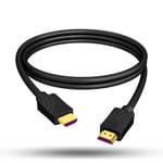 Câble Hdmi 2M, Hdmi 2.0 4K 60Hz Uhd 18Gbps Dolby Vision Hdr Hdcp2.2 Arc Cec Ethernet Pour La Apple Tv/Xbox / Ps4 / Projecteur 4K / Cinéma Maison/Lecteur Blu-Ray