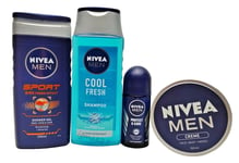 Nivea Gym Kit Set Shower Gel Shampoo Anti-Perspirant Creme Men Gift Set