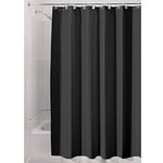 iDesign 14689Eu Rideau de Douche Tissu Imperméable Noir 180 X 200 cm