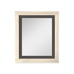 Mattfy - Miroir Mural, modèle Victoria, Pratique et Fonctionnel, Finition en Couleur Cambria et Graphite, avec quincaillerie, Dimensions 75 cm (Hauteur) x 90 cm (Largeur) x 3,5 cm (Profondeur)