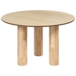 Table de salle à manger ronde 120 cm bois clair ORIN