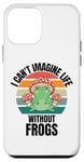 iPhone 12 mini Retro Cute Frogs I Can't Imagine Life Without Frogs Case