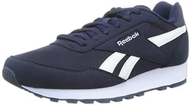 Reebok Rewind Run, Sneakers Basses Mixte Compétition, Vector Navy/White/Vector Navy, 35 EU