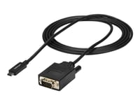 Startech.Com 6Ft (2M) Usb C To Vga Cable, 1920X1200/1080P Usb Type C To Vga Video Active Adapter Cable, Thunderbolt 3 Compatible, Laptop To Vga Monitor/Projector, Dp Alt Mode Hbr2 Cable - 2M Usb-C Video Cable (Cdp2vgamm2mb) - Video- / Usb-Kabel - 24