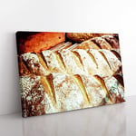 Big Box Art Bakery Bread Canvas Wall Art Print Ready to Hang Picture, 76 x 50 cm (30 x 20 Inch), Multi-Coloured