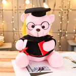 YIBOKANG Dr. Bear Gongpi avec Dr. Teddy Bear Denger Jouets en Peluche Toys Graduation Souvenir Souvenirs (Color : B, Taille : 18cm)