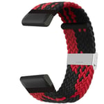 Punottu Kellon ranneke Garmin Fenix 8 (51mm) - Redblack