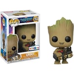 Funko - POP! Marvel : les Gardiens de la Galaxie 2 - Groot qui tient des bombes - Bobble-Head 263