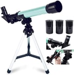 YUIOLIL Télescope monoculaire pour Enfants Adultes débutants, télescope réfracteur astronomique, télescope de Voyage Portable avec Lunette de visée