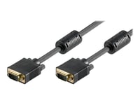 Goobay - Vga-Kabel - Hd-15 (Vga) (Hane) Till Hd-15 (Vga) (Hane) - 10 M - Tumskruvar - Svart